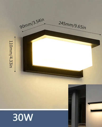 LED 30W Outdoor waterproof wall light