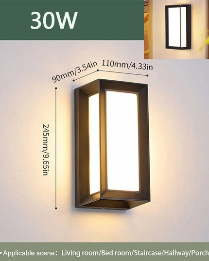 LED 30W Outdoor waterproof wall light