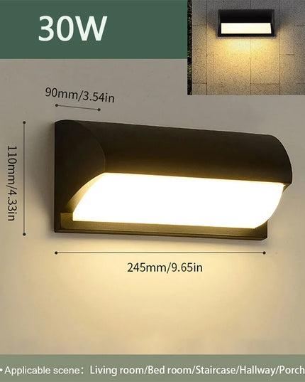 LED 30W Outdoor waterproof wall light
