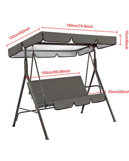 Garden chair with patio swing cover Set (Waterproof)