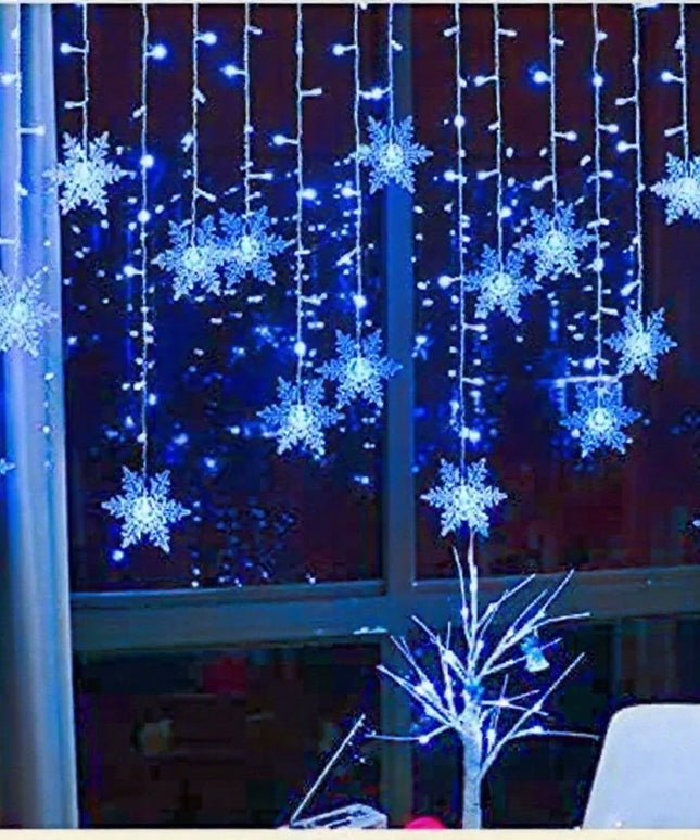 3.2M Christmas snowflake curtain indoor LED light’s (300w)