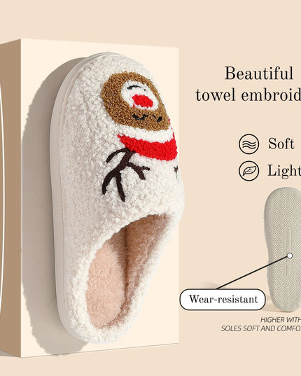 Slipper with towel embroidery design