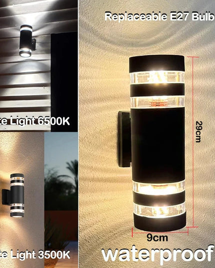 LED E27 waterproof outdoor wall lights