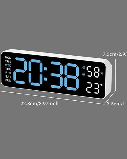 Large Digital Wall Clock USB Powered (9 inch)