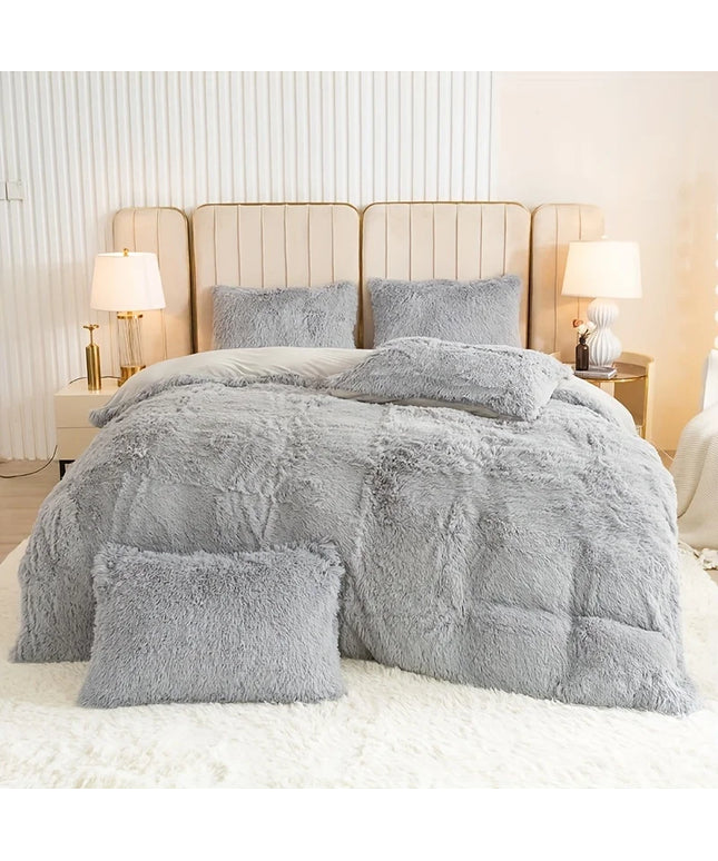 3-Piece Luxurious plush duvet cover set