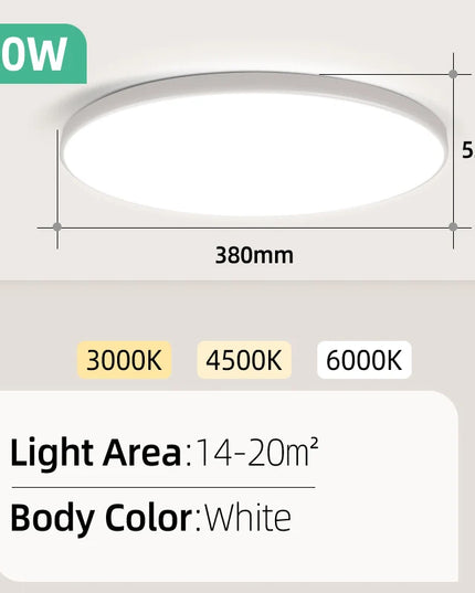Modern LED ceiling & chandelier panel lamp 30W & 40W