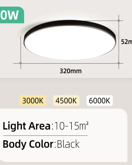 Modern LED ceiling & chandelier panel lamp 30W & 40W