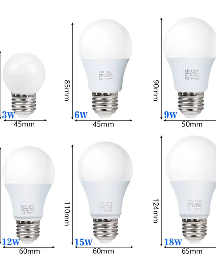 4pcs/ E27 LED bulb lamps AC 220V