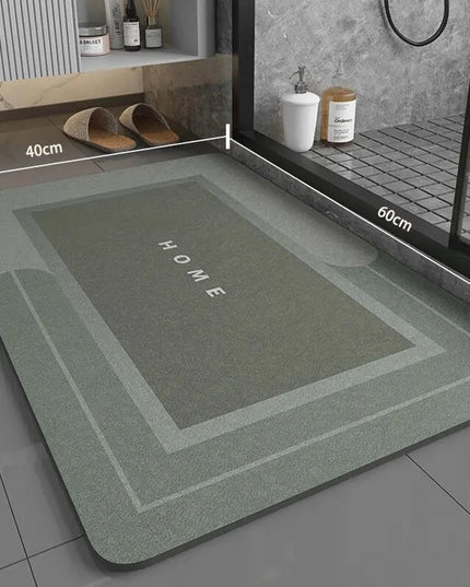 Super absorbant bathroom floor mat