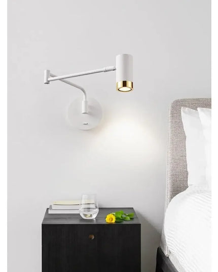Modern living room rocking arm wall lamp