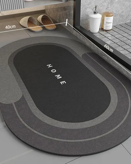 Super absorbant bathroom floor mat