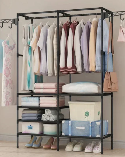 Double or triple clothes / coat hanger & multifunctional rack