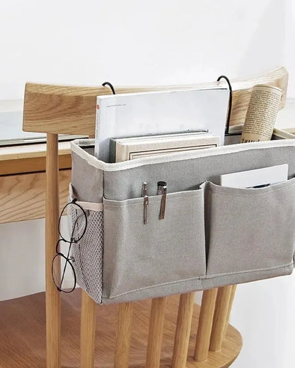 Bedside storage rack hanging dormitory basket