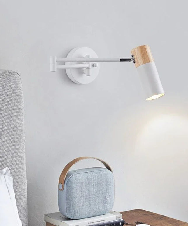 Modern living room rocking arm wall lamp