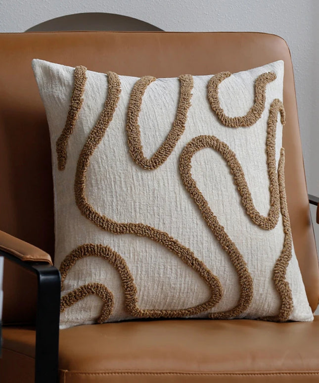 Boho style Chenille decorative soft throw pillow cover