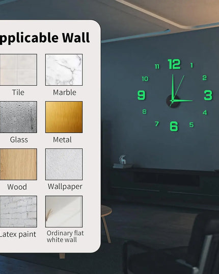 Creative glowing clock