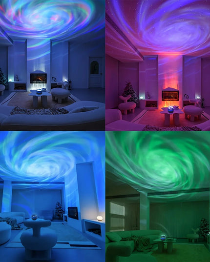 LED Starry sky Northern light’s theme projector with remote control