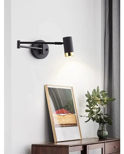 Modern living room rocking arm wall lamp