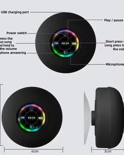 Mini portable, bluetooth audio speaker IPX4 (Waterpfoof)