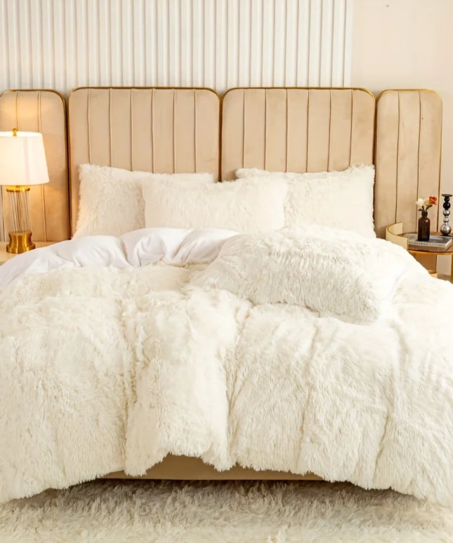 3-Piece Luxurious plush duvet cover set