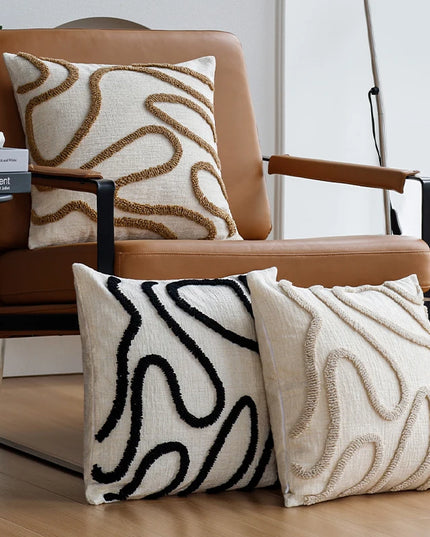 Boho style Chenille decorative soft throw pillow cover