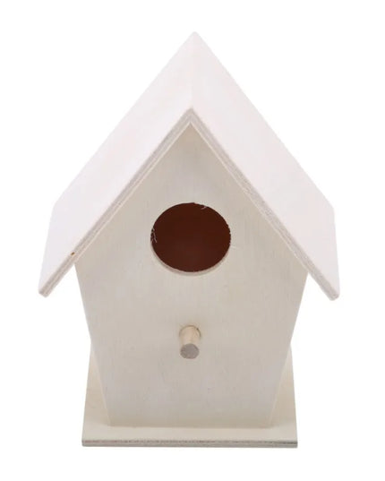 Wooden mini bird cage, outdoor hanging birdhouse box 7.5/9.5cm