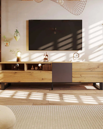 Big Modern TV stand for with double storage space