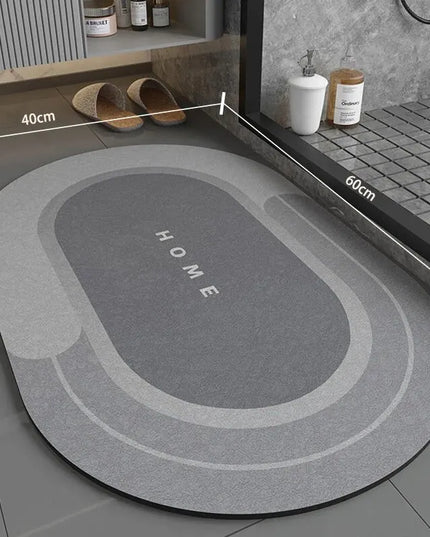 Super absorbant bathroom floor mat