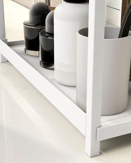 2 tier multifunctional counter storage rack