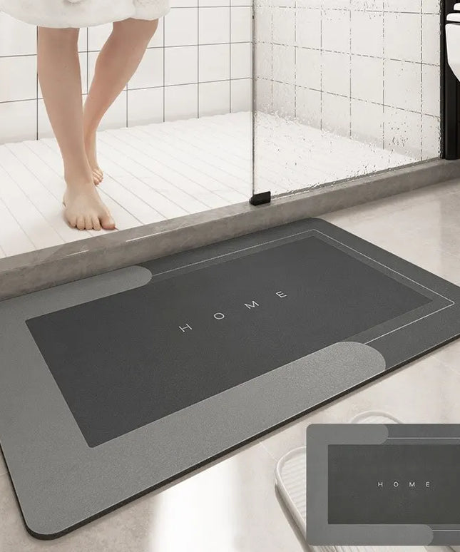 Super absorbant bathroom floor mat
