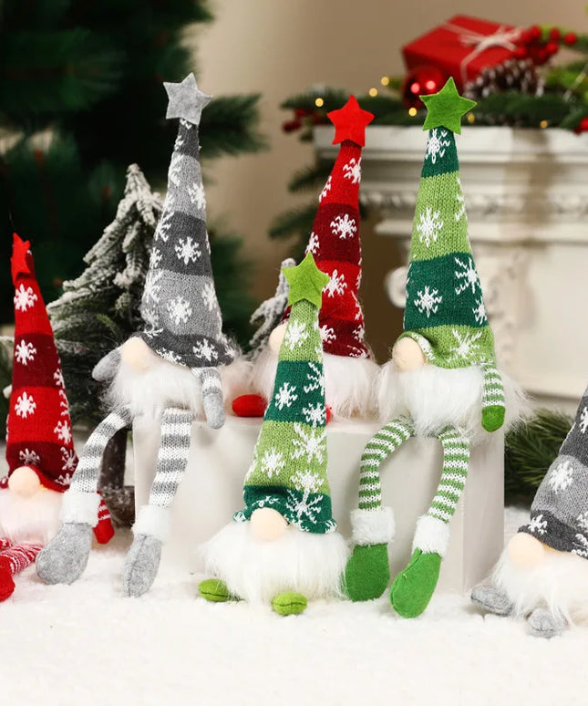 Glowing gnome christmas decoration