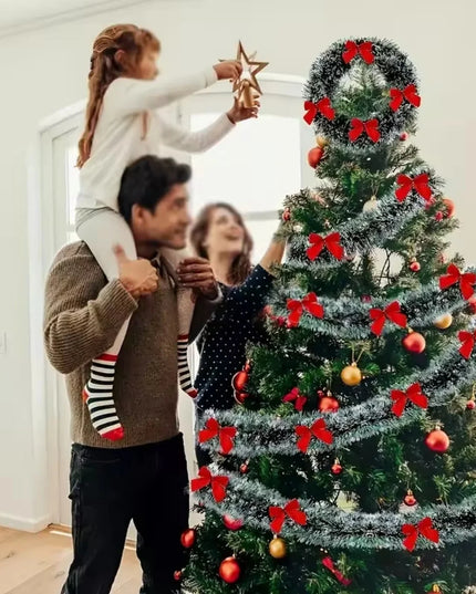 Christmas tinsel ribbons 6M/10M length