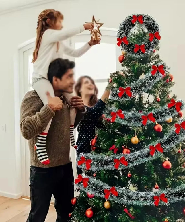 Christmas tinsel ribbons 6M/10M length