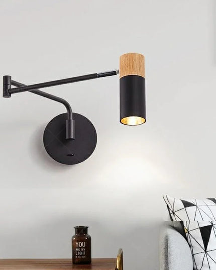 Modern living room rocking arm wall lamp