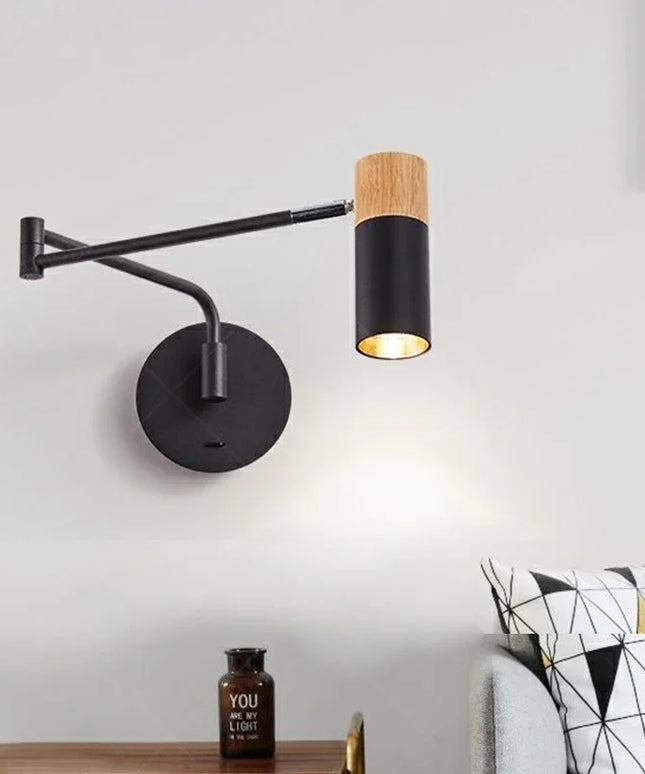 Modern living room rocking arm wall lamp
