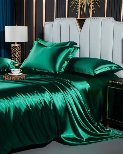 Luxury nordic silk (3piece) bedding set