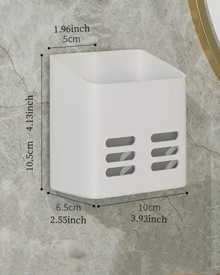 Bathroom wall shelf storage organizer