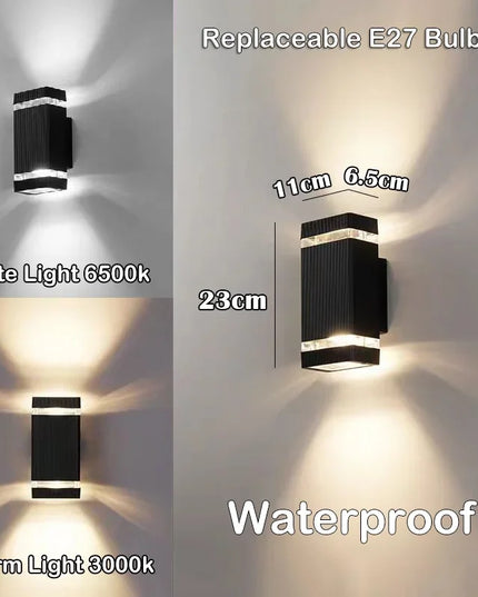 LED E27 waterproof outdoor wall lights