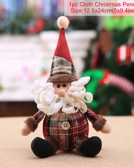 Christmas santa doll Christmas decoration for home
