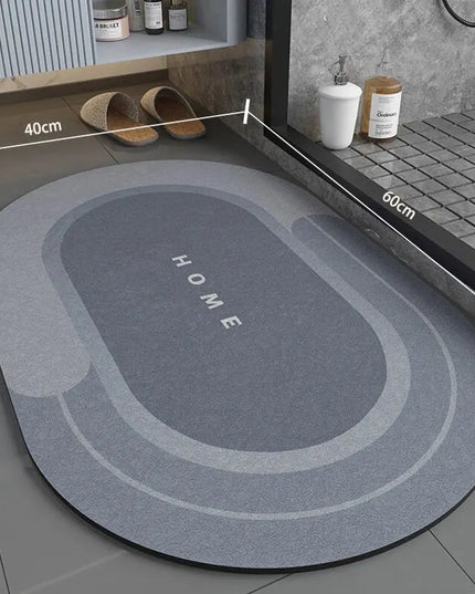 Super absorbant bathroom floor mat