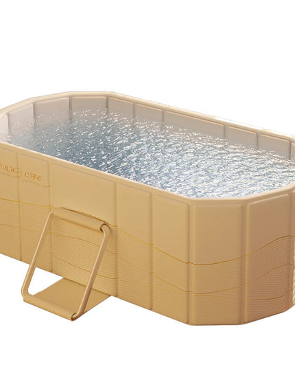 Foldable portable hot bath / ice bath