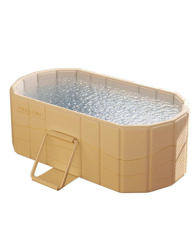 Foldable portable hot bath / ice bath