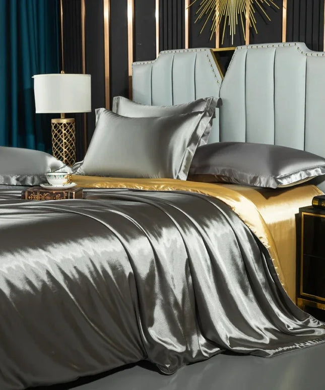 Luxury nordic silk (3piece) bedding set