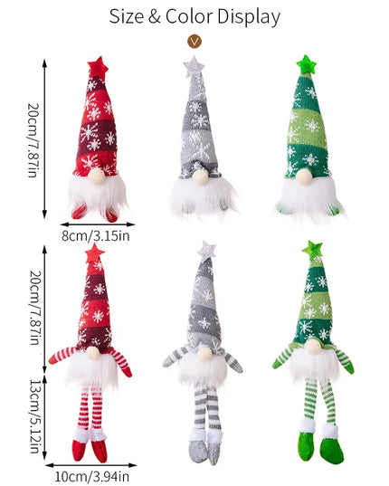 Glowing gnome christmas decoration