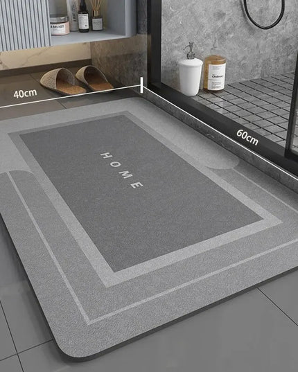 Super absorbant bathroom floor mat