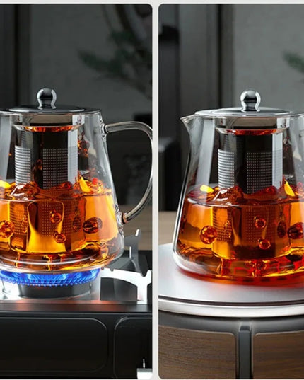 Glass Teapot 1pc stainless steel